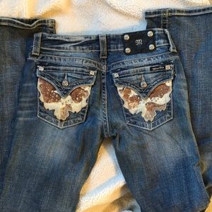 Miss Me Cowhide Jeans